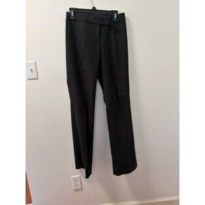 Elie Tahari Black Geometric Jacquard Dress Pants Womens Size 2 Made in USA